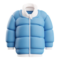 Blue puffy jacket